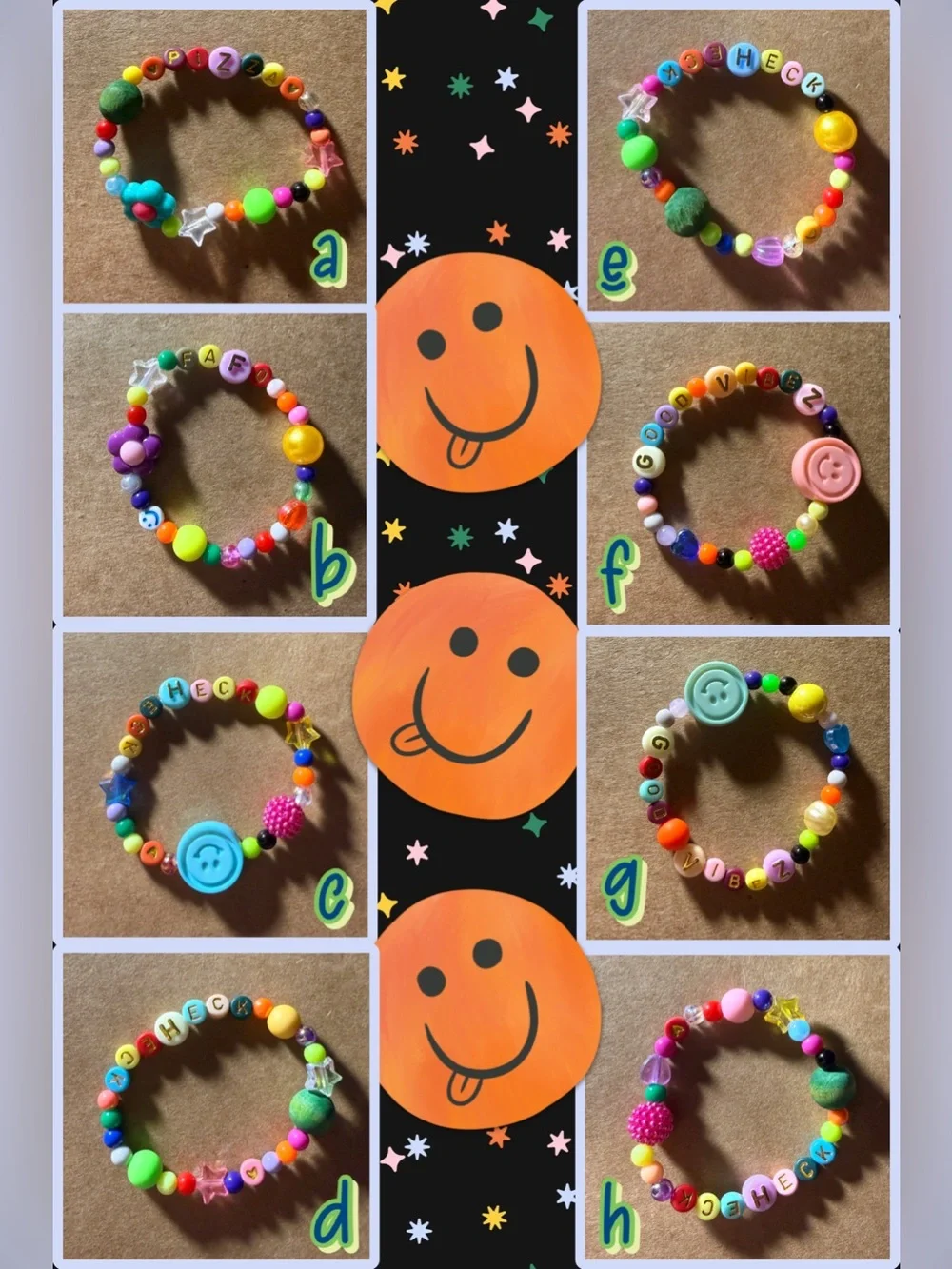 Kooky Beaded Stretch Bracelets for Tweens, Teens and Young Adults
